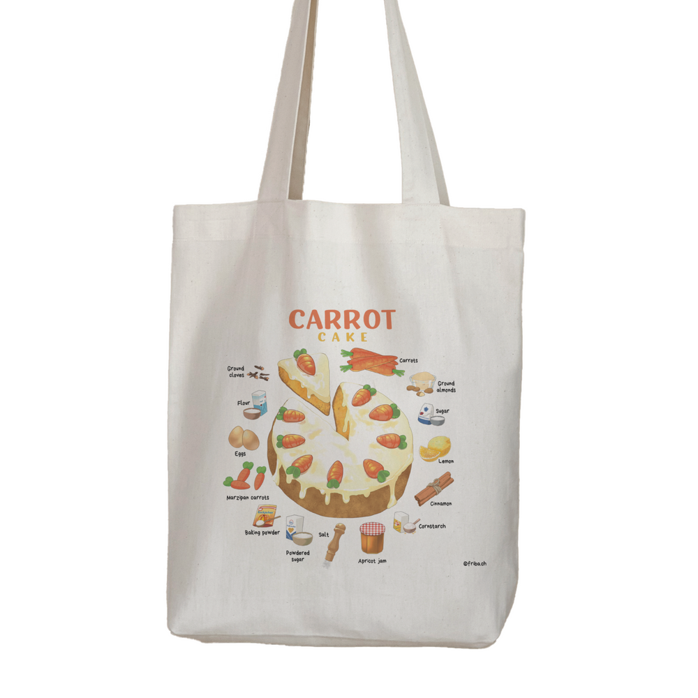 Bundle - Tote Bag + Karte: Rüeblikuchen