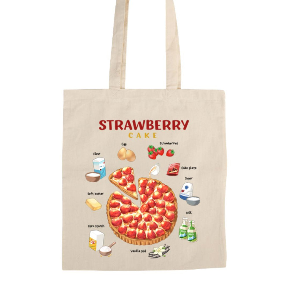 Tote bag Erdbeerkuchen