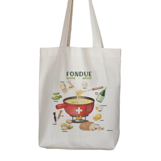 Bundle Tote Bag Fondue mit Karte